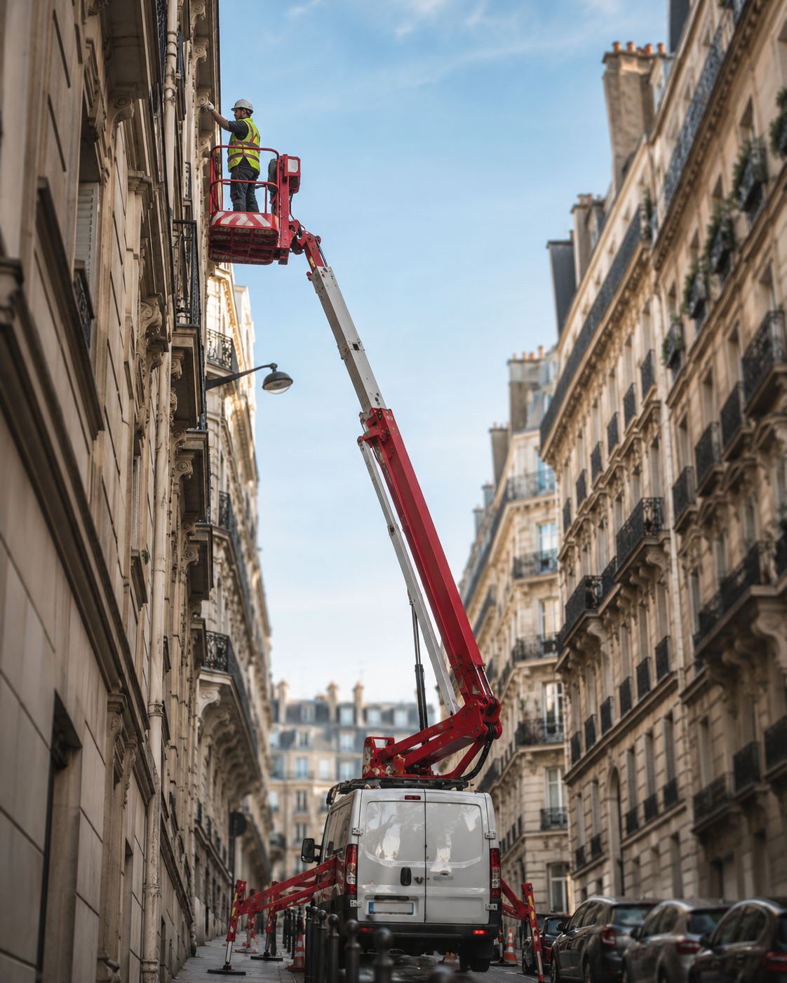 Location nacelle élévatrice milieu urbain contraint — Corberon Bourgogne Ain